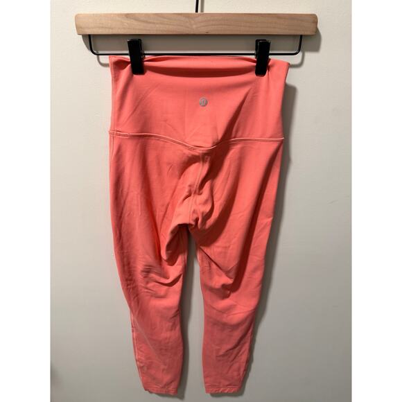 Lululemon Align High-Rise Pant 25” Nulu Size 4 Guava Pink - Picture 1 of 7